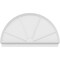 Ekena Millwork Half Round 4 Spoke Architectural Grade PVC Combination Pediment, 68"W x 40-3/4"H x 2-3/4"P PEDPC068X410HRO04 - alternate 6